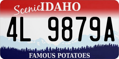 ID license plate 4L9879A
