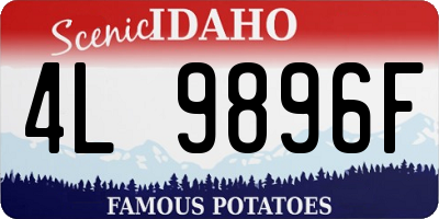 ID license plate 4L9896F