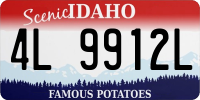 ID license plate 4L9912L