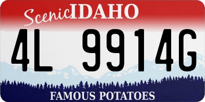 ID license plate 4L9914G