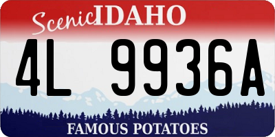 ID license plate 4L9936A