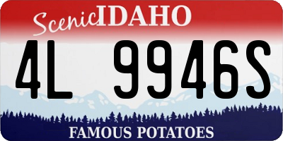 ID license plate 4L9946S