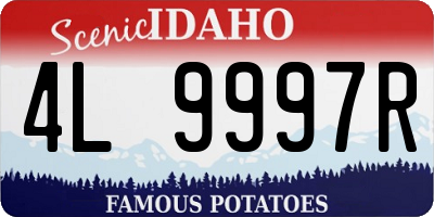 ID license plate 4L9997R
