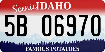 ID license plate 5B0697O