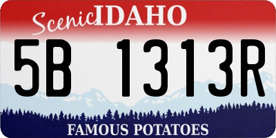 ID license plate 5B1313R