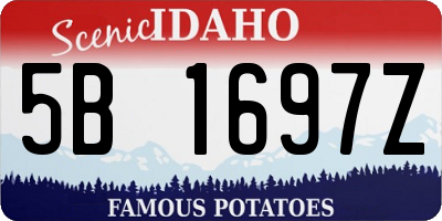 ID license plate 5B1697Z