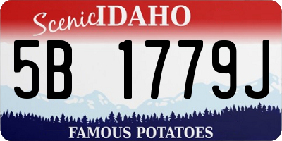 ID license plate 5B1779J