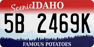 ID license plate 5B2469K