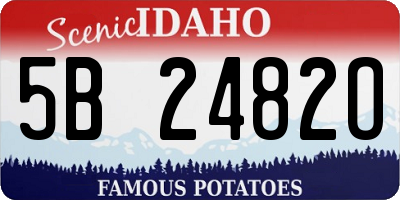 ID license plate 5B2482O