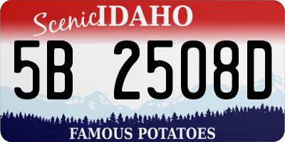 ID license plate 5B2508D