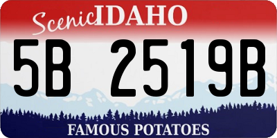 ID license plate 5B2519B