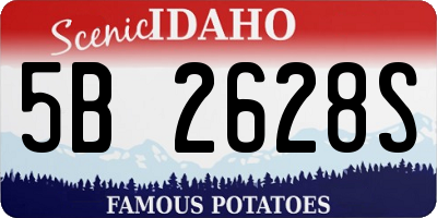 ID license plate 5B2628S