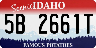 ID license plate 5B2661T