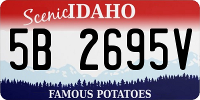 ID license plate 5B2695V