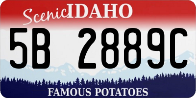 ID license plate 5B2889C