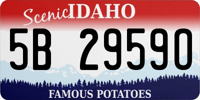ID license plate 5B2959O