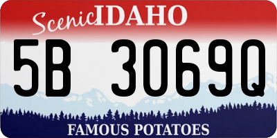 ID license plate 5B3069Q