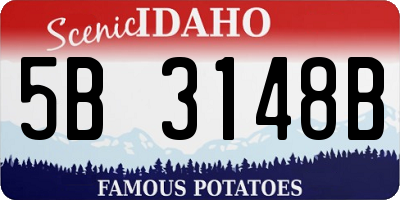 ID license plate 5B3148B