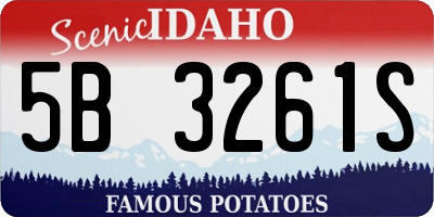 ID license plate 5B3261S