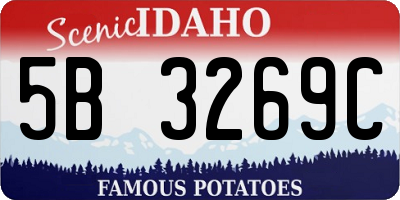 ID license plate 5B3269C