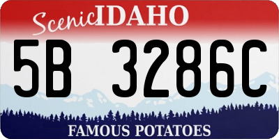 ID license plate 5B3286C