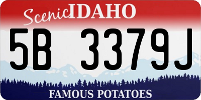 ID license plate 5B3379J