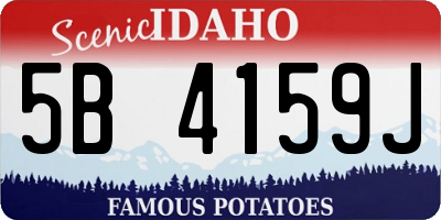 ID license plate 5B4159J
