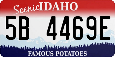 ID license plate 5B4469E