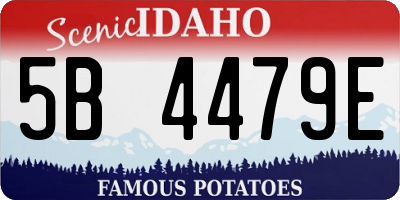 ID license plate 5B4479E