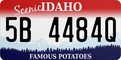 ID license plate 5B4484Q