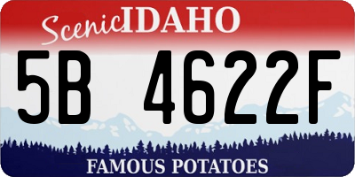 ID license plate 5B4622F