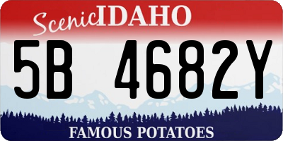 ID license plate 5B4682Y