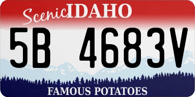 ID license plate 5B4683V