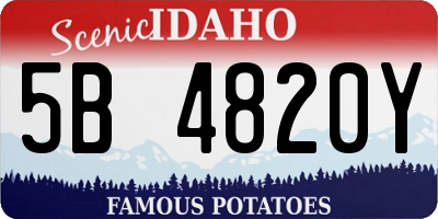 ID license plate 5B4820Y
