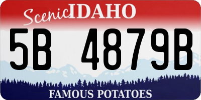 ID license plate 5B4879B