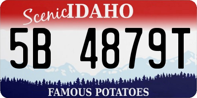 ID license plate 5B4879T