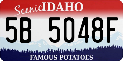 ID license plate 5B5048F