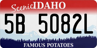 ID license plate 5B5082L