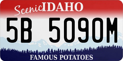 ID license plate 5B5090M