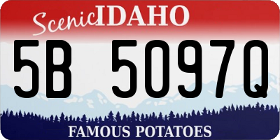 ID license plate 5B5097Q