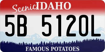 ID license plate 5B5120L