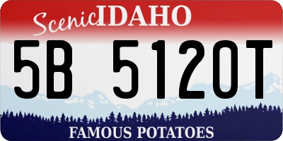 ID license plate 5B5120T