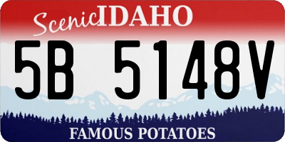 ID license plate 5B5148V