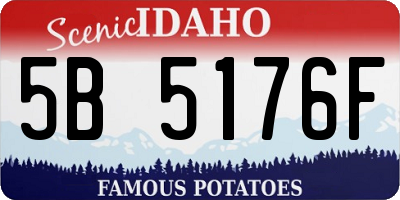 ID license plate 5B5176F