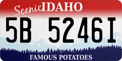 ID license plate 5B5246I