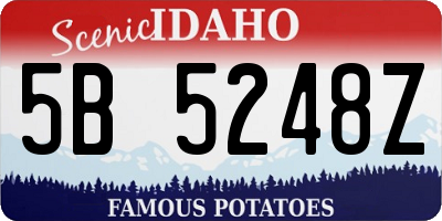 ID license plate 5B5248Z