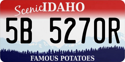 ID license plate 5B5270R
