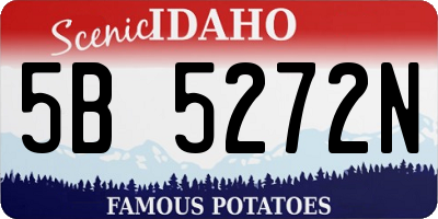 ID license plate 5B5272N