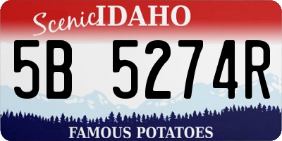 ID license plate 5B5274R