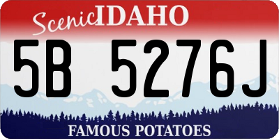 ID license plate 5B5276J